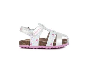 Geox Halbsandalen "Chalki" in Silber - Größe 25 | Kindersandalen