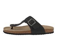 Geox Leder-Zehentrenner in Schwarz - 53% | Größe 45 | Herrensandalen
