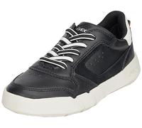 Geox Herren J HYROO Boy A Sneaker, Black/ORANGE, 37 EU