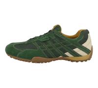 Geox Sneaker U SNAKE ORIGINAL Herren – Grün, Lederimitat/Textil/Veloursleder – Größe 42