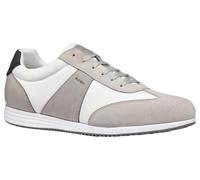 Geox Herren U ARTHIEN A Sneaker, White/Lt Grey, 44 EU