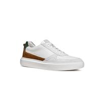 Geox Herren U DEIVEN A Sneaker, Off White/Cognac, 43 EU