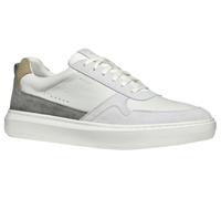 Geox Herren U Deiven Sneaker, Off White Anthracite, 45 EU