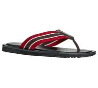 Geox Herren U ERICE B Slide Sandal, Dk Coffee/Red, 46 EU