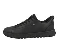 Sneaker GEOX "Geox Sneaker Leder", Herren, Gr. 45, schwarz, Leder, Schuhe Sneaker (59025565-45) schwarz