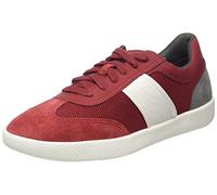 Geox Herren U RIETI Sneaker, DK RED/DK Stone, 43 EU