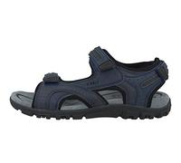 Geox Herren U Sandal Strada D Riemchensandalen, Blau Navy Dk Grey, 44 EU