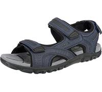 Geox Herren U Sandal Strada D Riemchensandalen, Blau Navy Dk Grey, 44 EU