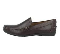 Geox Respira SIRON A Herren Schuhe Mokassin Slipper Coffee U32Q3A, Größe:EU 45 - UK 10.5 - 30 cm, Farbe:Dunkelbraun