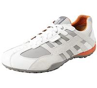 Geox Herren U Snake K Sneaker, Weiß Optic White, 43 EU