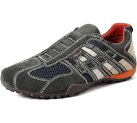 Geox Herren Uomo Snake L Sneakers,Schwarz,44 EU