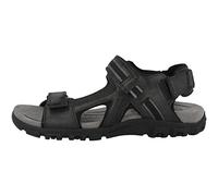Geox Herren Uomo Strada Sandalen, Schwarz, 44 EU