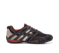 GEOX Herrenschuhe Sportliche Schnürer DK GREY/OFF WHITE DK GREY/OFF WHITE - Gr. - 45