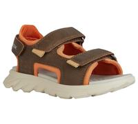 Geox J AIRADYUM BO Sandal, Brown/DK ORANGE, 32 EU