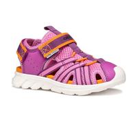 Geox J AIRADYUM GI Sandal, Fuchsia/Orange, 30 EU