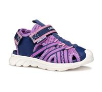 Geox J AIRADYUM GI Sandal, Navy/Purple, 37 EU