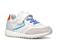 Geox J ALBEN Boy A Sneaker, White/Royal, 32 EU
