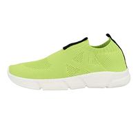 Geox J ARIL Boy Sneaker, Lime/Black, 34 EU