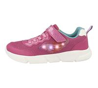 Geox J ARIL Girl Sneaker, Fuchsia/Multicolor, 33 EU