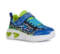 Geox J Assister Boy B Sneaker, ROYAL/Lime, 24 EU