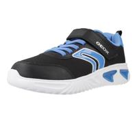 Geox J Assister Boy C Sneaker, Black/Sky, 33 EU
