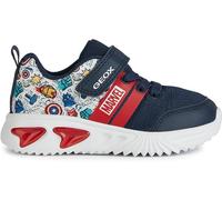 Geox J Assister Boy D Sneaker, Navy/Multicolor, 32 EU