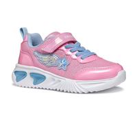 Geox J Assister Girl B Sneaker, Pink/Lt Sky, 32 EU