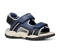 Geox J Borealis Boy A Sandal, Denim/Grey, 28 EU
