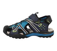 Geox J Borealis Boy Sandal, Blue/Black, 35 EU
