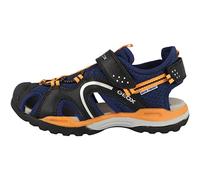 Geox J Borealis Boy Sandal, Navy/ORANGE, 30 EU