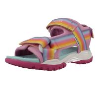 Geox J Borealis Girl A Sandal, Dk Pink/Multicolor, 38 EU