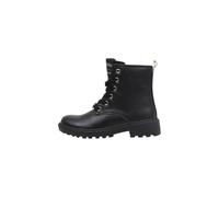 Schnürboots GEOX "J CASEY GIRL Harry Potter", Kinder, Gr. 39, schwarz, Synthetik, Schuhe, Stiefel, Biker Boots mit Blockabsatz (90908235-39) schwarz