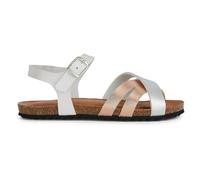 Geox J CHILENE Gir Sandal, White/Rose Gold, 27 EU