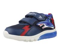 Geox J CIBERDRON Boy B Sneaker, Navy/Red, 34 EU