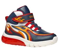Geox J CIBERDRON Boy C Sneaker, Navy/RED, 37 EU