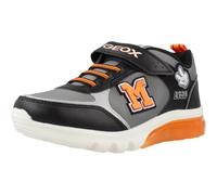 Geox J CIBERDRON Boy H Sneaker, Black/Silver, 30 EU