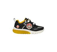 Geox J CIBERDRON Boy I Sneaker, Black/Yellow, 33 EU