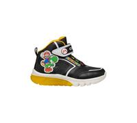 Geox J CIBERDRON Boy J Sneaker, Black/Yellow, 29 EU
