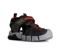Geox J DYNOMIX Boy Sandal, Military/RED, 31 EU