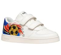 Geox J ECLYPER Boy D Sneaker, White/ROYAL, 29 EU