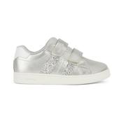 Geox J ECLYPER Girl A Sneaker, Silver, 39 EU