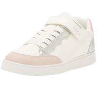 Geox J ECLYPER Girl B Sneaker, White/Rose, 32 EU
