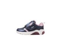 Geox J FADINLIGHT Girl Sneaker, Navy/PINK, 28 EU