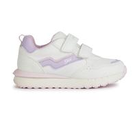 Geox J FASTICS Girl A Sneaker, White/Lilac, 24 EU