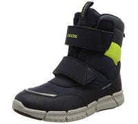 Geox J Flexyper Boy B Abx Ankle Boot, Navy Fluo Yellow, 29 EU