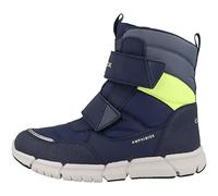 Geox J Flexyper Boy B Abx Ankle Boot, Navy Fluo Yellow, 33 EU