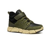 Geox Leder-Boots "Flexyper" in Khaki - Größe 33 | Kinderstiefel