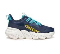 Geox J FLEXYPER Fast Boy Sneaker, Navy/LT Blue, 31 EU