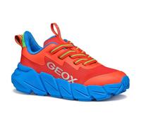 Geox J FLEXYPER Fast Boy Sneaker, Red/Lt Blue, 32 EU