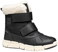 Geox J FLEXYPER Girl B AB Ankle Boot, Black, 36 EU